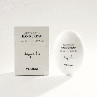 Крем для рук YOUtoo Cherry in Love 50 мл в белой овальной упаковке и коробке — YOUtoo