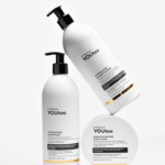 Набор YOUtoo: шампунь Hydrating, кондиционер и кератиновая маска на белом фоне — YOUtoo
