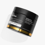 Чёрная банка YOUtoo Keratin Nutrition Hair Mask 350 мл под углом на белом фоне — YOUtoo