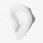 Мазок белой густой текстуры кератиновой маски для волос на светлом фоне — YOUtoo